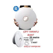 1 Adet 20 Metre Uzunluğunda 1,sınıf Kaliteli Çift Taraflı Bant Ofis Salon Çerçeve Kırtasiye Bantlama