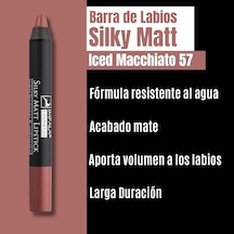 Dudak Kalemi - Silky Matt Lipstick - Uzun Süre Kalıcı & Suya Dayanıklı No 57 İced Macciato Çok Renkli