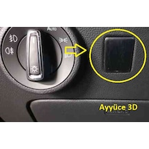 Ayyüce 3d, Seat Ateca Boş Düğme Kapağı, Siyah Renk