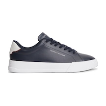 Tommy Hilfiger Th Court Lth Detaıl Ess Erkek Mavi Sneakers - Fm0fm05367