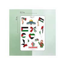 Free Palestine - Özgür Filistin Temalı Sticker Seti - A5 Standart