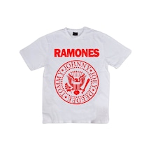 Stoned&Fame Ramones Baskılı T-shirt Beyaz Stoned&Fame Ramones Baskılı T-shirt Beyaz