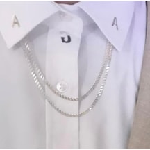 Kişiye Özel Gümüş Yaka İnesi Beyaz