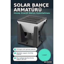 Solar Bahçe Armatürü 75w 6500k Işık Ip65 Mekan Lambası 1 Adet Bx-316269 11