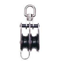 Krom Çiftli Kuyruklu Makara 10-12mm. Yelken Makarası