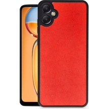 Newface Samsung Galaxy A05 Kılıf Aras Deri Kapak - Kırmızı