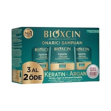 Bioxcin Keratin & Argan Onarıcı Bakım Şampuan 300 Ml 3 Al 2 Öde - Yıpranmış Ve Hassas Saçlar Beyaz