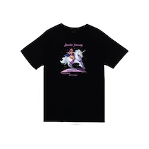 Barbie Baskılı Unisex Siyah %100 Pamuk T-shirt SIYAH