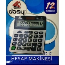 Dosy Hesap Makinesi Masaüstü 12 Hane Ec-17 Çok Renkli