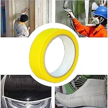 Renkli Maskeleme Kağıt Bant Boya Bandı 24mmx20mt Sarı