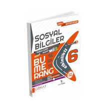 Günay Yayınları 6. Sınıf Bumerang Sosyal Bilgiler Akıllı Defter K