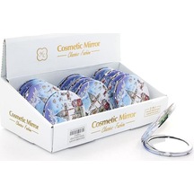 Taşlı İstanbul Tasarımı El Aynası İnce Alk2479a Renkli