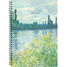 Keskin 20 X 28 Kareli Sert Kapak Sanat Defter - Tomorrow Will Be Beatiful Çok Renkli