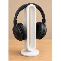 Novie Oval Tasarım Kulaklık Standı - Beyaz