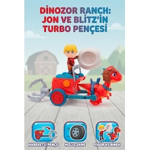 Gioc-hi Lisanslı Dinozor Ranch Jon Ve Blitz'in Turbo Pençesi Figür Ve Araç Eğitici Oyun Seti