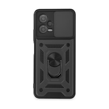 Xiaomi Redmi Note 12 5g Kılıf Pars Lens Yüzüklü Silikon - Siyah 0.2M-Çok Renkli
