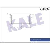 Kale Klıma Radyatoru Nıssan Pıckup D22 98-/ 710 328 20 Klr-388700