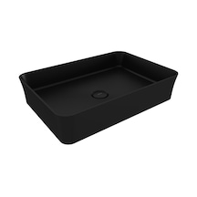 Bocchi Sottile Slim Line Tezgah Üstü Lavabo. Mat Siyah 1476-004-0125