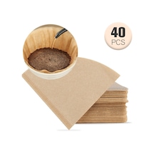 Geeroyoo Beyazlatılmamış V Şekilli Kahve Filtresi - 1-4 Kişilik, Ofis/ev Kullanımı Diğer