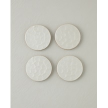 English Home Perla Mango 4'lü Bardak Altlığı 10 Cm Krem