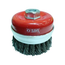 Hawk Ha10119 Çanak Fırça Gri Burma Telli M14 Vidalı 65mm