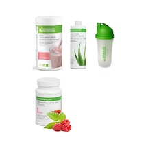 Herbalife Set Ahududu Beyaz Çikolata Shake - Aloe Suyu - 50 Gr Ahududu Aromalı Çay Ve Shaker