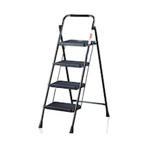 Perilla 51404 Stepla Geniş 4 Basamaklı Katlanır Merdiven Eurotower Siyah