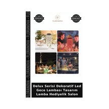 Delux Serisi Dekoratif Led Gece Lambası Tasarım Lamba Hediyelik Salon Çok Renkli