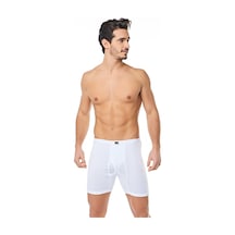 Tutku Erkek Ribana Arjantin Paçalı Boxer 6'lı 0111 Beyaz