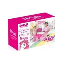 Erkol 2598 Unıcorn Aktıvıte Oyun Masası 30Pcs Mega Blok Çok Renkli