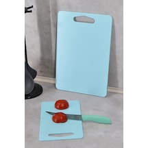 Kesme Tahtası Plastik 2'li Mavi