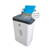 Hp Oneshred Auto 200cc Otomatik Beslemeli 200 Sayfa Evrak İmha Makinesi-p4-çapraz Kesim-4,3x12mm-28lt