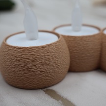 Gees Global Modern Tealight Mumluk Led Mum Tutucu Dekoratif Işıklı Mumluk Gbzs Çok Renkli