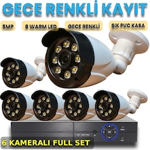 Guardian-x 6'lı Aı Core Full Color Gece Renkli Stratejik Gözetim Ağı