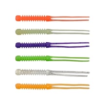 Kendo Killer Worm Lrf Silikonu 5,5cm 12 Adet Green Glow