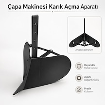 Çapa Makinesi Makinası Karık Arık Ark Açma Aparatı Pulluğu Su Yolu Açma Bahçe Toprak Sürme Pulluk