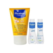 Mustela Bebek Güneş Losyonu 100 ML + Yenidoğan Şampuanı 50 ML + Vücut Losyonu 50 ML