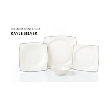 Pierre Cardin 58 Parça 12 Kişilik Yemek Takımı Kayle Silver