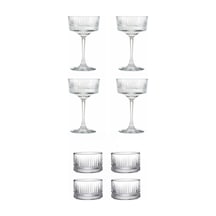 Elysia 440436 4 Lü Ayaklı Bardak + 530038 4 Lü 235 Cc Kase Set