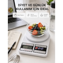 Taşınabilir Hassas Tartı 5kg Kapasite, 1g Ölçüm, Gram Ve Ons Desteği Yeni Nesil Çokrenkli