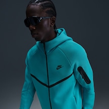 Nike Tech Fleece Fz Windrunner Hoodie Erkek Mavi Sweatshirt-hv0949-345-tanemsport Mavi