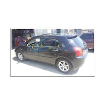 Toyota Corolla Uyumlu Hb Krom Cam Çıtası 2002-2006 4 Parça Paslanmaz Çel