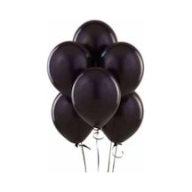 Metalik Siyah Balon 50 Adet 12 İnc Lateks Balon