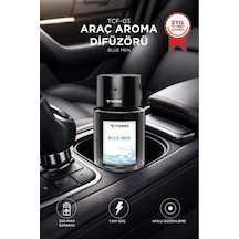 Torima Tcf-03 Araç İçi Hava Nemlendirici & Hareket Algılamalı Koku Makinesi Blue Men Dragon Esansı 120ml Aromaterapi Difüzör Araç Kokusu
