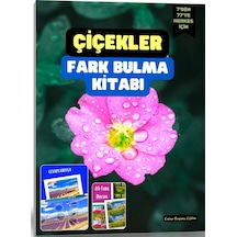 Herkes İçin Çiçekler Fark Bulma Kitabı 50 Tam Sayfa Fark Bulma