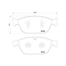 VALEO 670282 Ön Disk Fren Balatası Audi A8 2.0/3.0D 09/11 Audi A8 Quattro 3.0/4.0/4.2/6.3/3.0D/4.2D 11/09