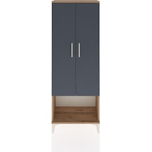 Arges Dolap Tek Raflı 2 Kapaklı Tek Askılı 60x30x163 Çam-antr... Çam