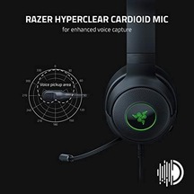 Razer Kraken V3 X Usb - Kablolu Usb Oyun Kulaklığı 285 G'da Ultra Hafif, Triforce 40 Mm Sürücüler, Hyperclear Kardioid Mikrofon, 7.1 Surround Ses, Chroma Rgb Siyah