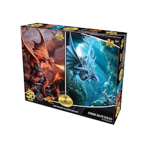 Prime 3d Ateş Ejderhası Ve Su Ejderhası İkili Puzzle 200 Parça 10244