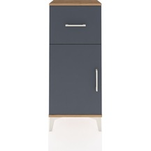 Arges Komodin Tek Raflı Tek Çekmeceli Tek Kapaklı 44x30x106 Çam-antrasit Atlas Çam
